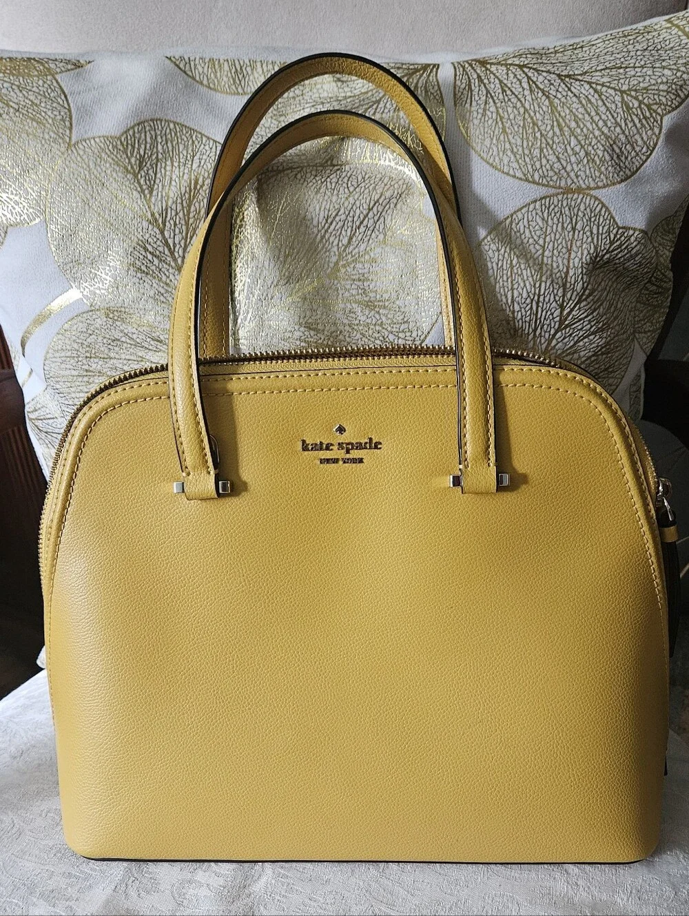 Kate Spade Patterson Drive Small Dome Satchel - Vibrant Yellow - NO LONG STRAP
